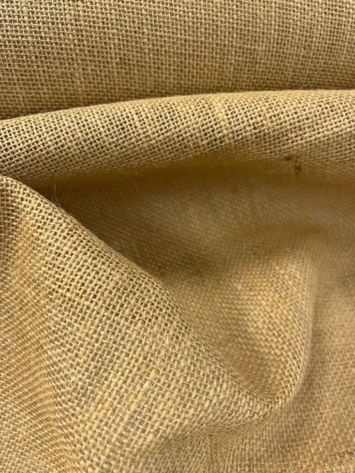 Arpillera de Yute Natural - detalle textura trama rústica abierta
