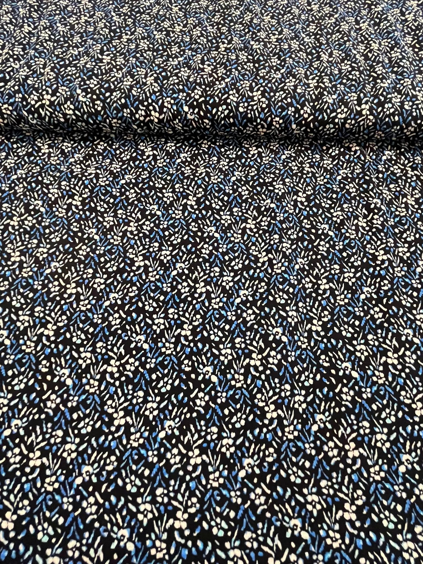 Viscosa Flores Azul