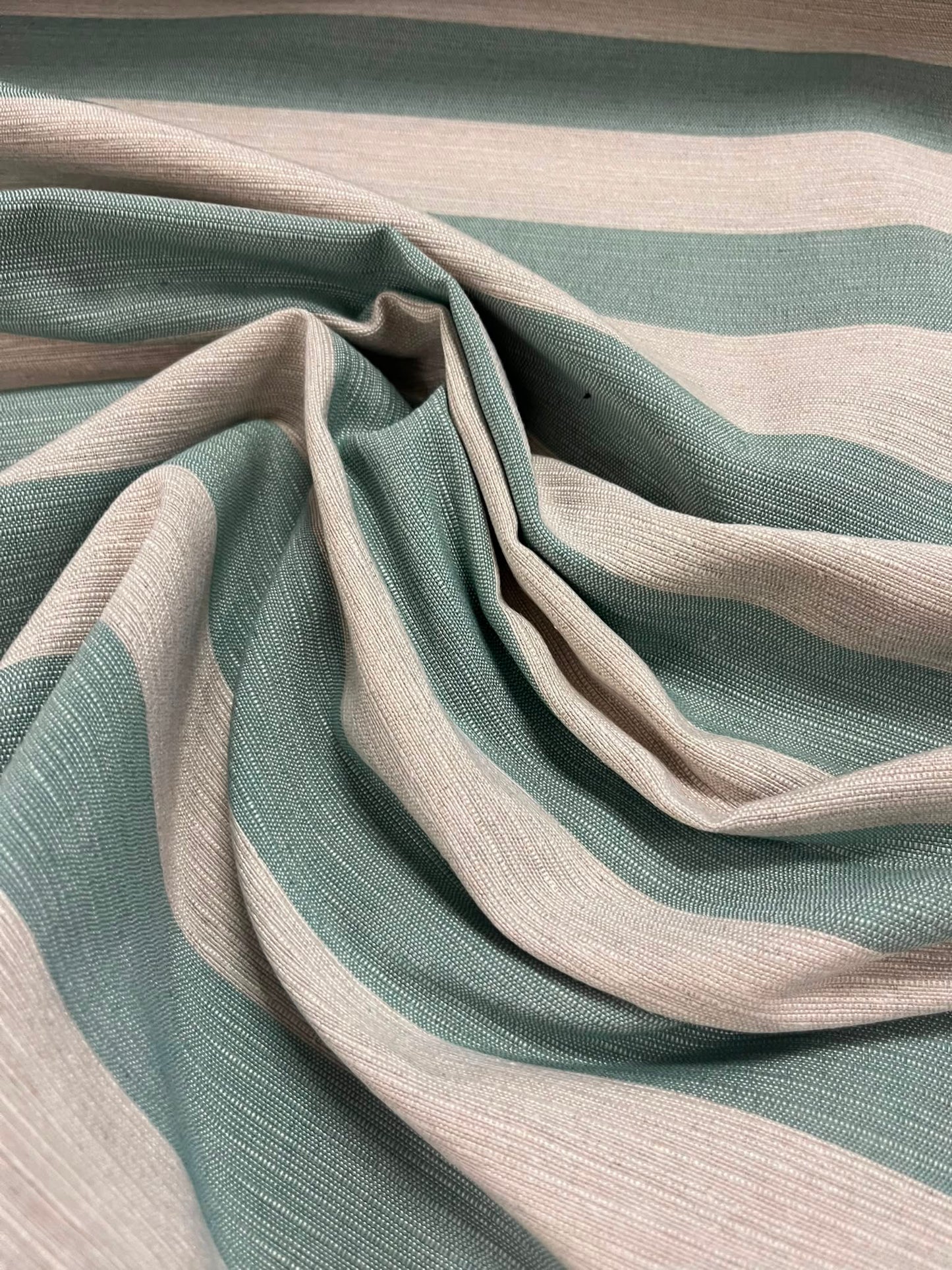 Otomán Rayas Gris Verde