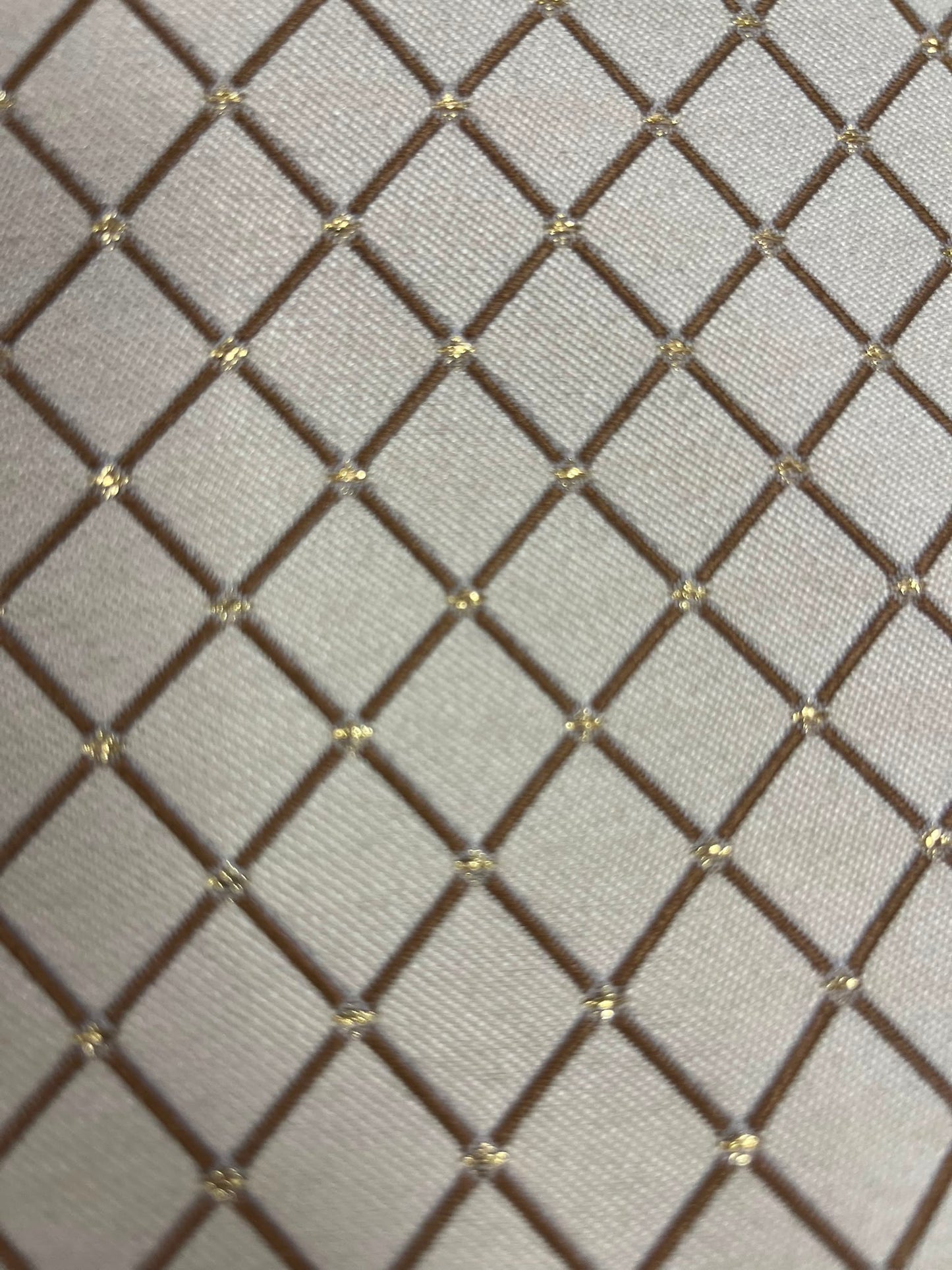 Jacquard Rombos - detalle rombos dorados