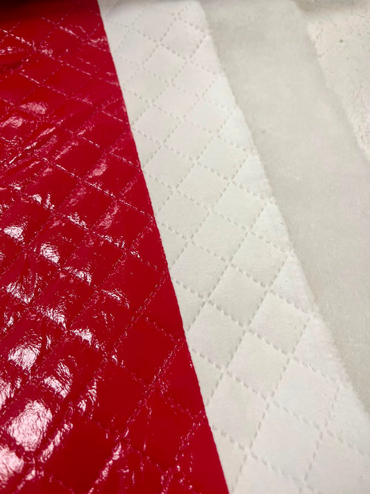 Quilted Red Vinyl