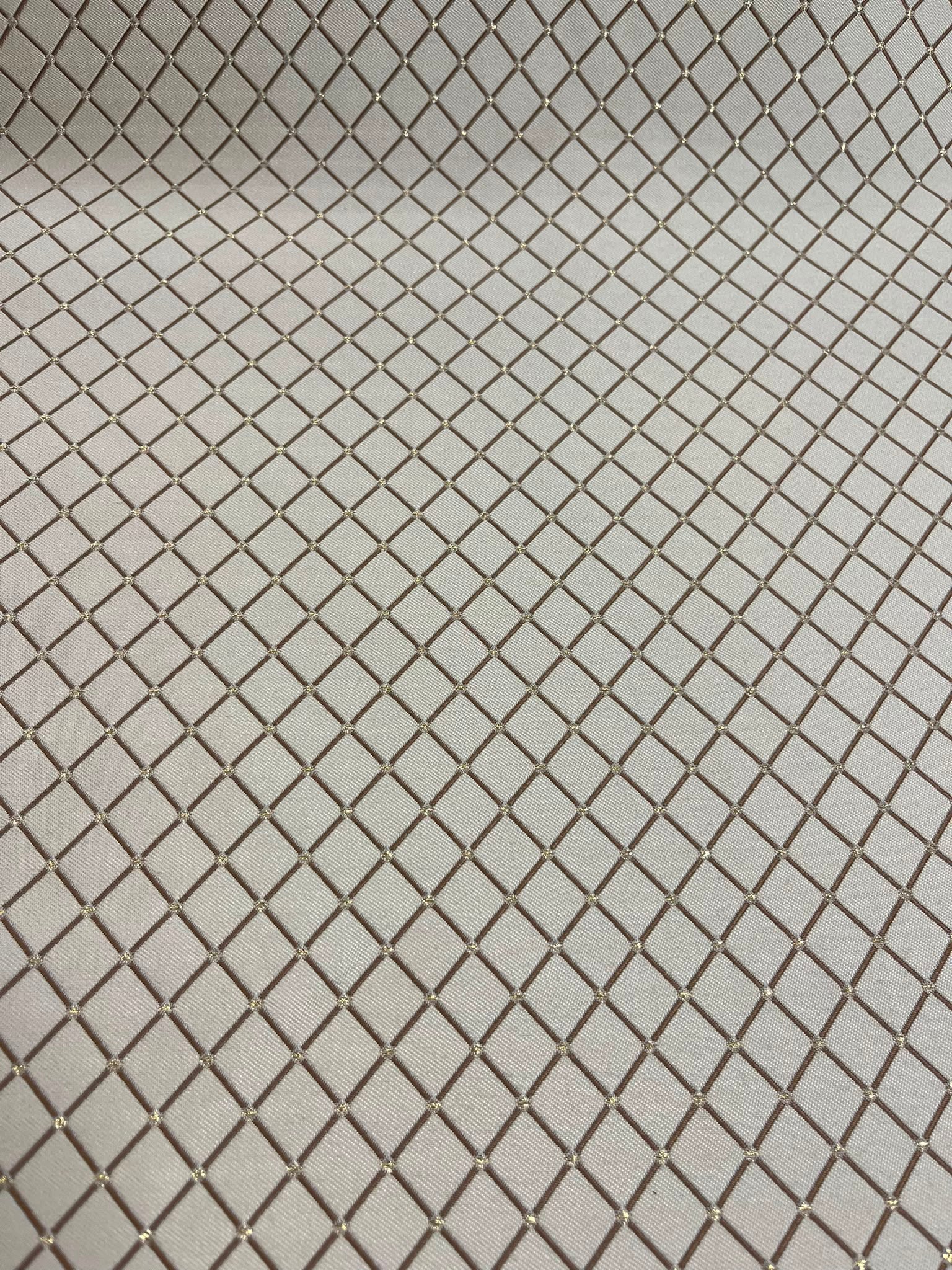 Jacquard Rombos - detalle rombos plateados