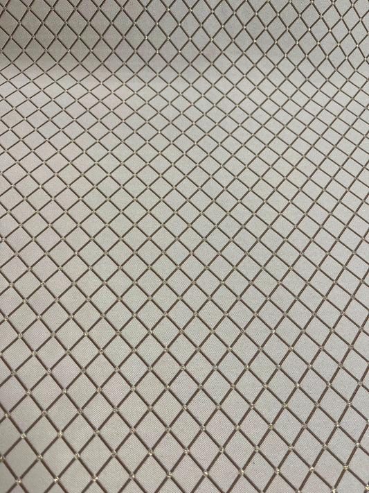 Jacquard Rombos - detalle rombos plateados