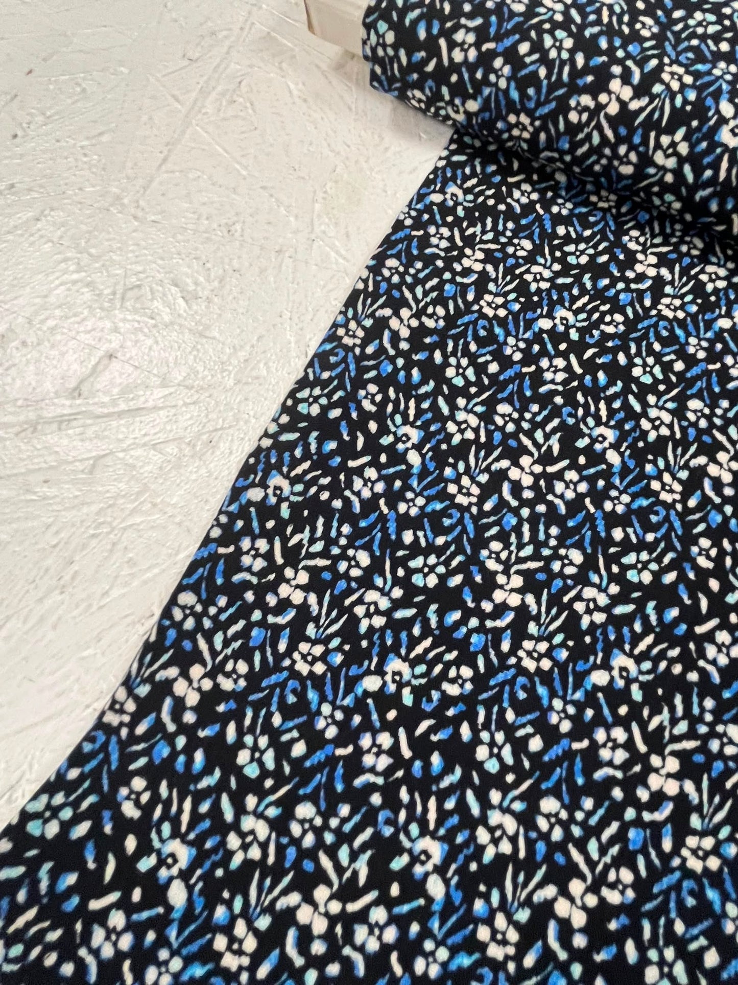 Viscosa Flores Azul