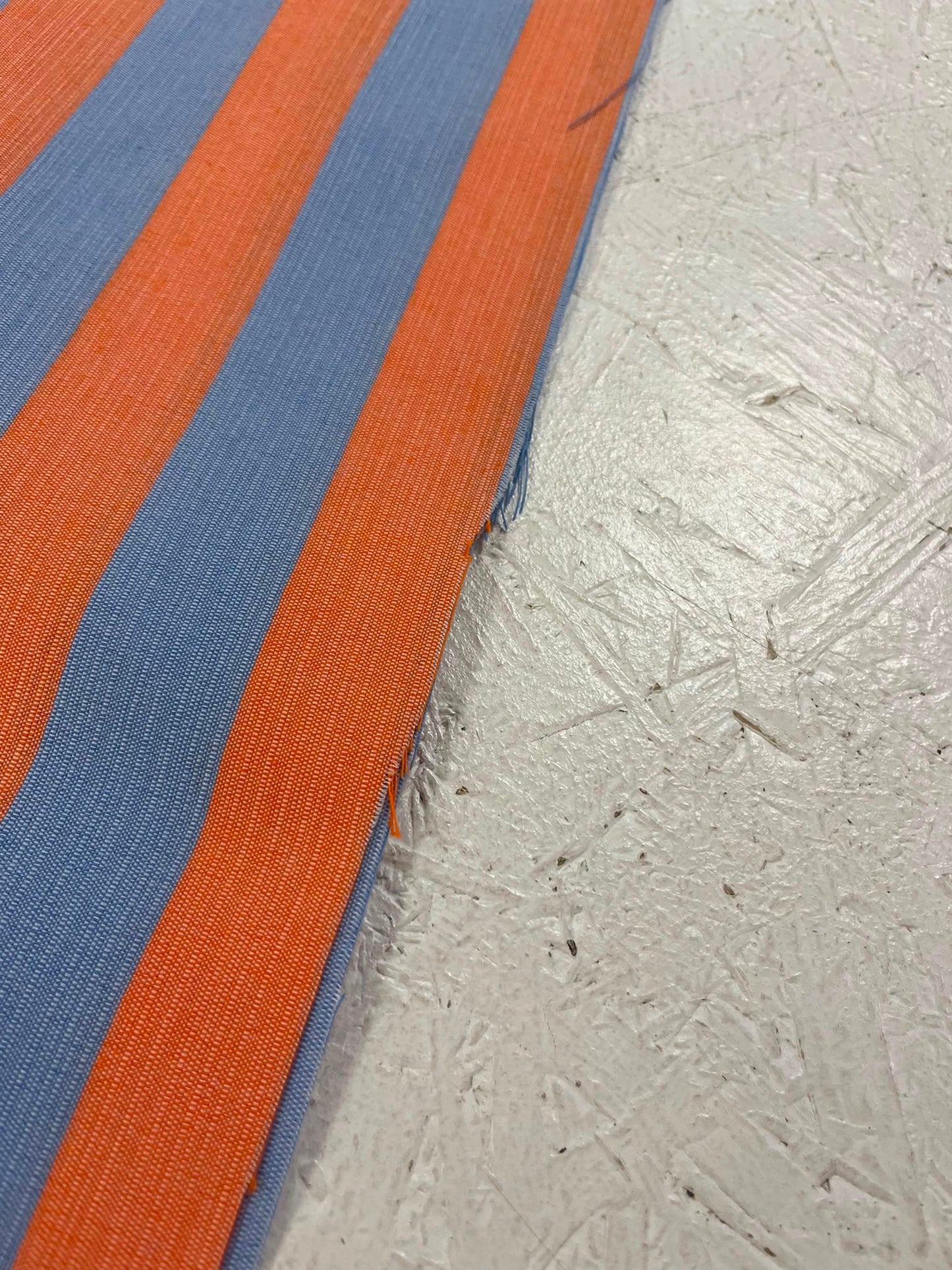 Tela Otoman Azul y Naranja