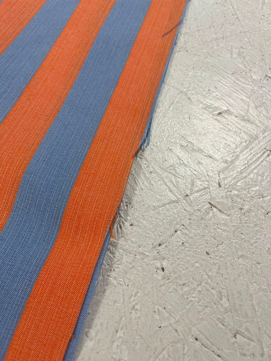 Tela Otoman Azul y Naranja