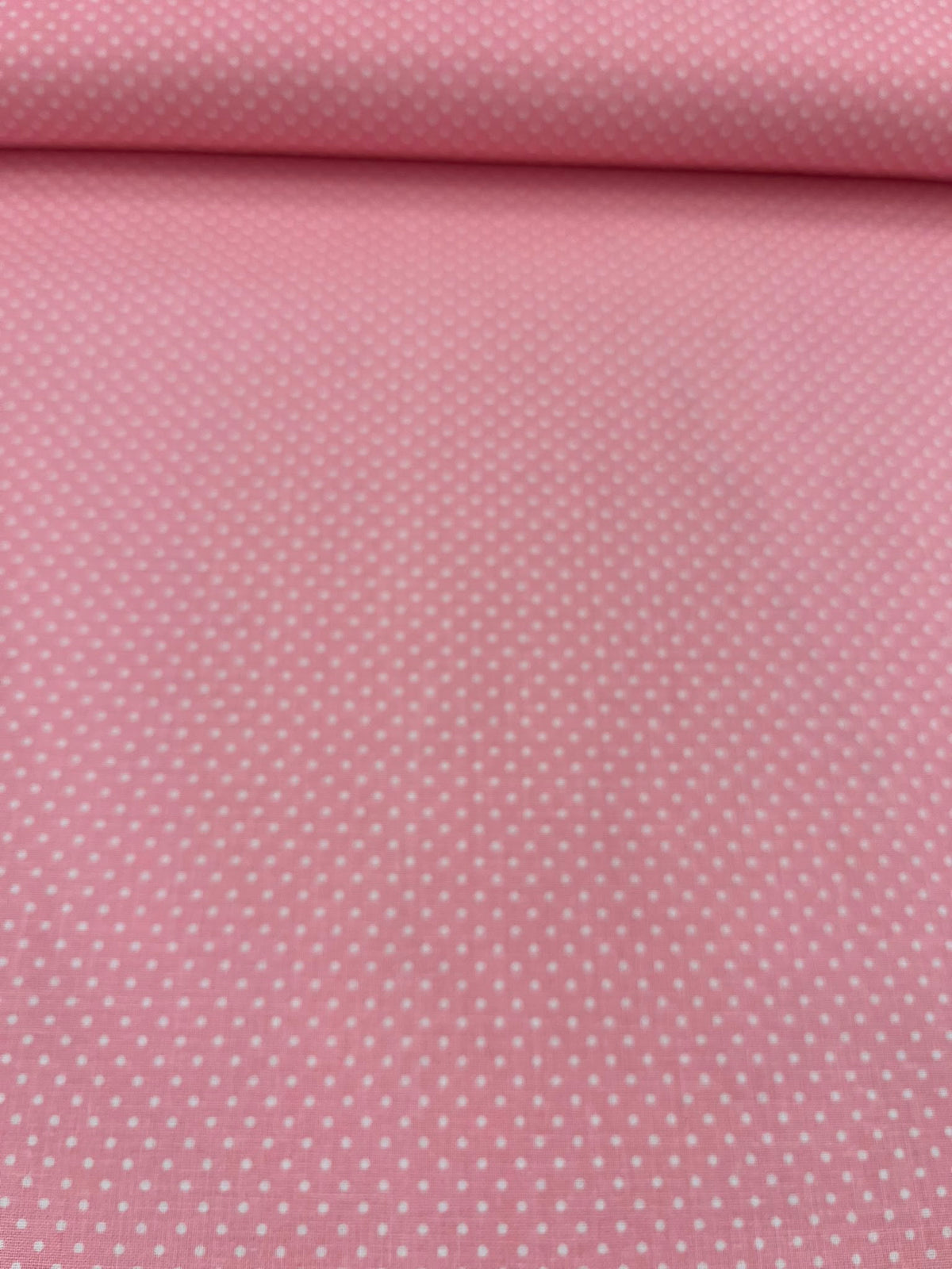 Algodón topitos rosa - rollo