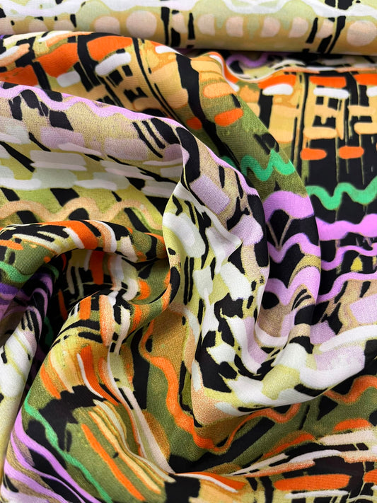 Viscosa Abstracto Multicolor Urban