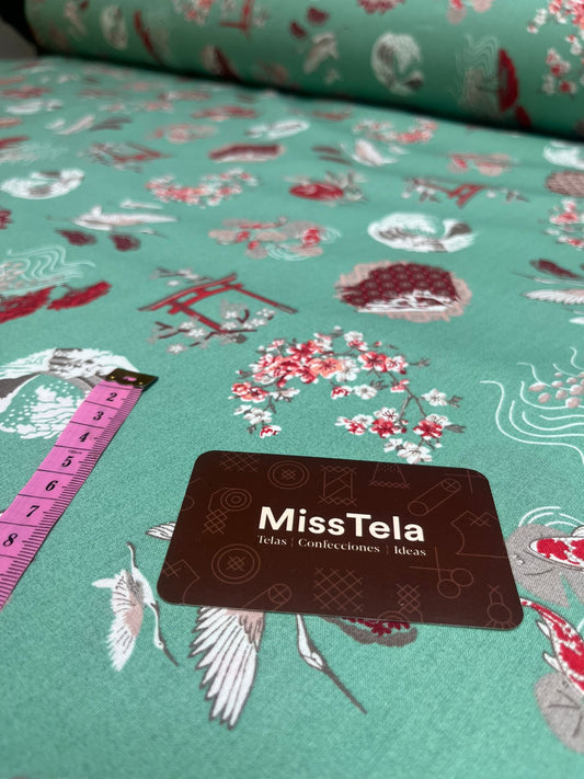 Tela Japonesa Verde