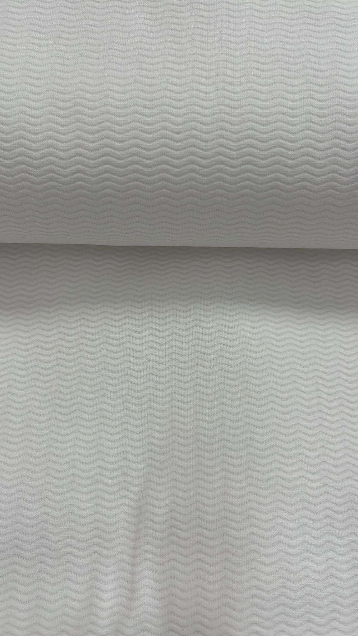 Piqué Ondas Blanco