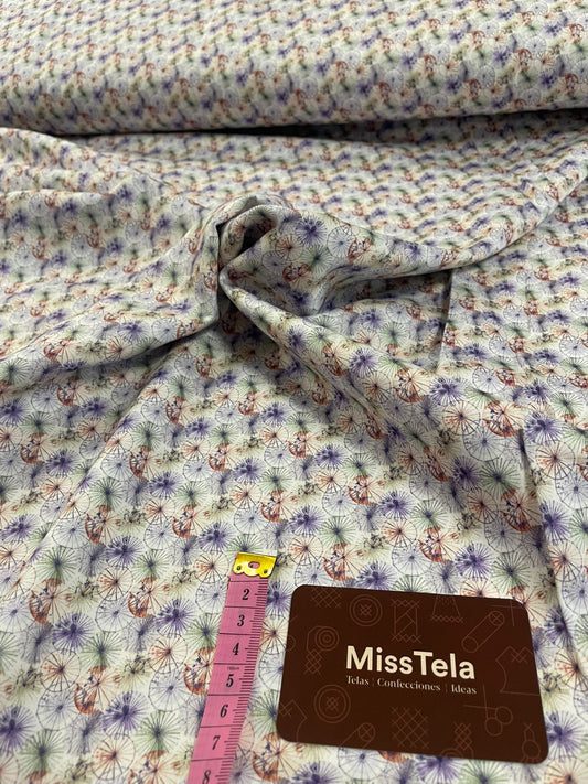 Algodón Estampado Sombrillas Chinas