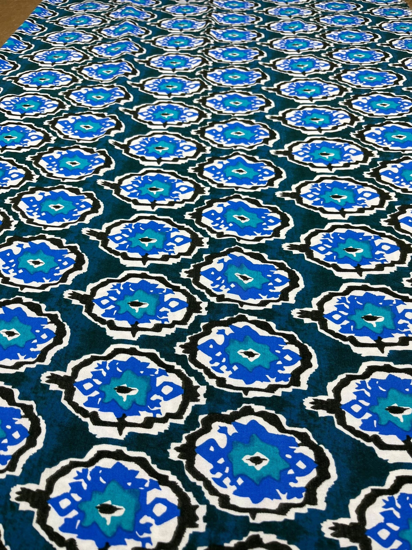 Viscosa Étnica Azul