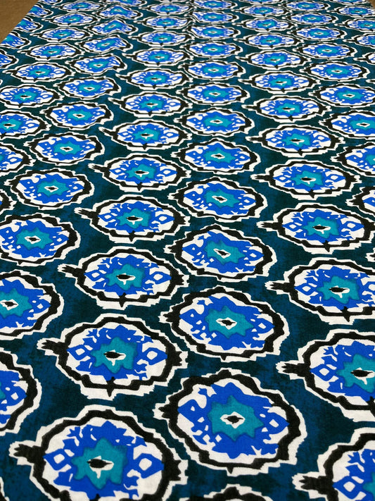 Viscosa Étnica Azul