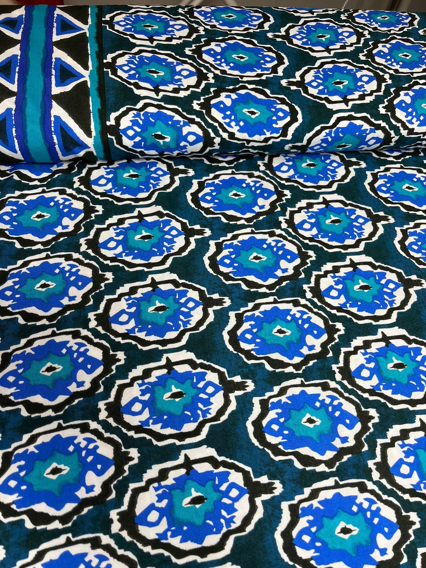 Viscosa Étnica Azul
