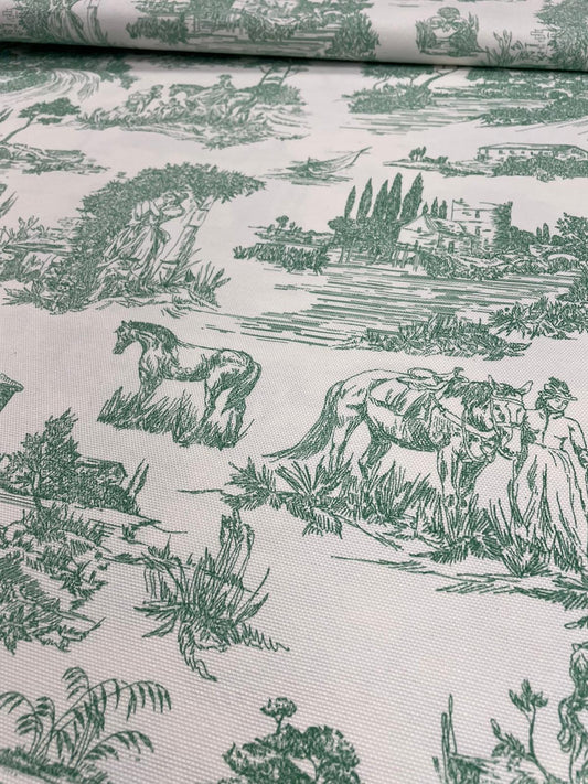 Toile de Jouy Verde