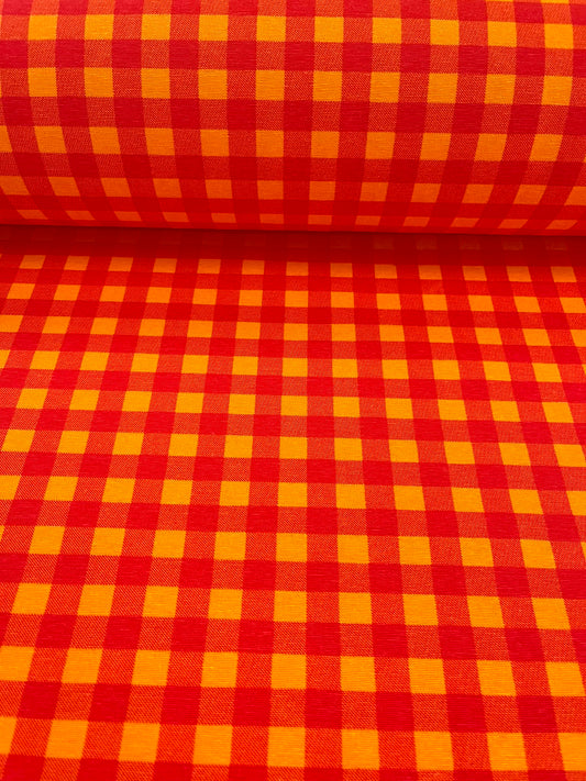 Vichy Fluor Naranja Rojo
