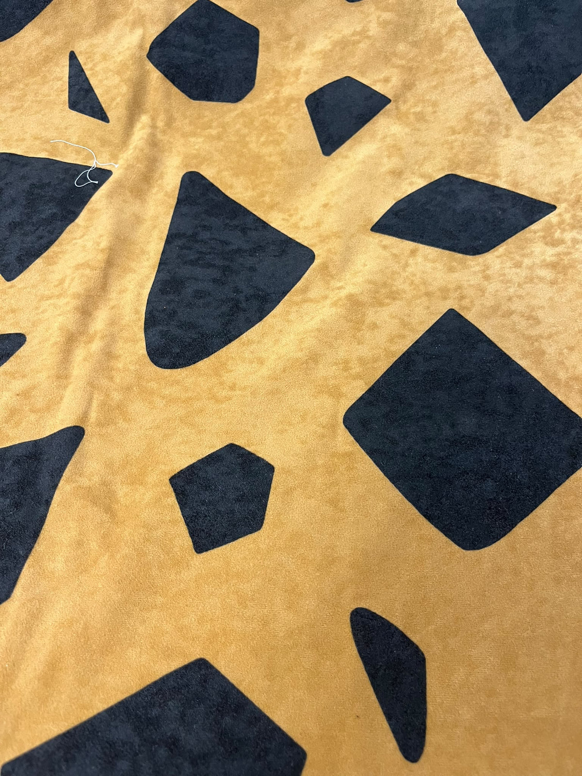Antelina Picapiedra - estampado geométrico mostaza y azul marino