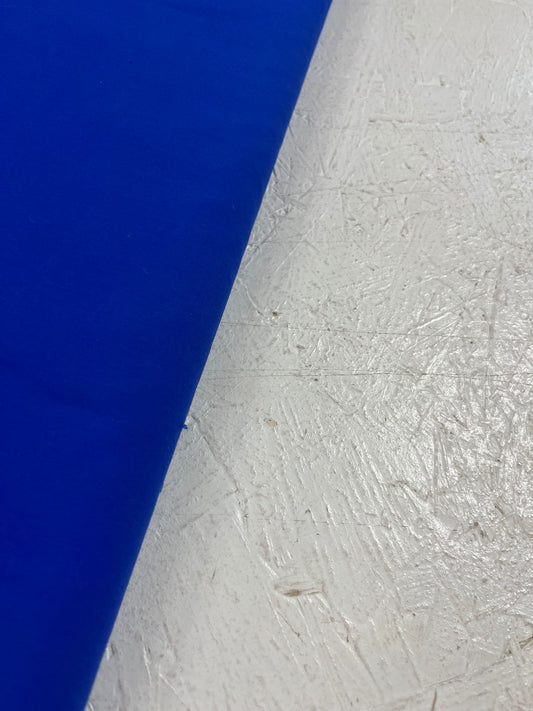 Popelín azul eléctrico - detalle orillo
