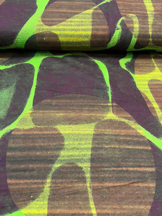Psychedelic Green and Purple Dot
