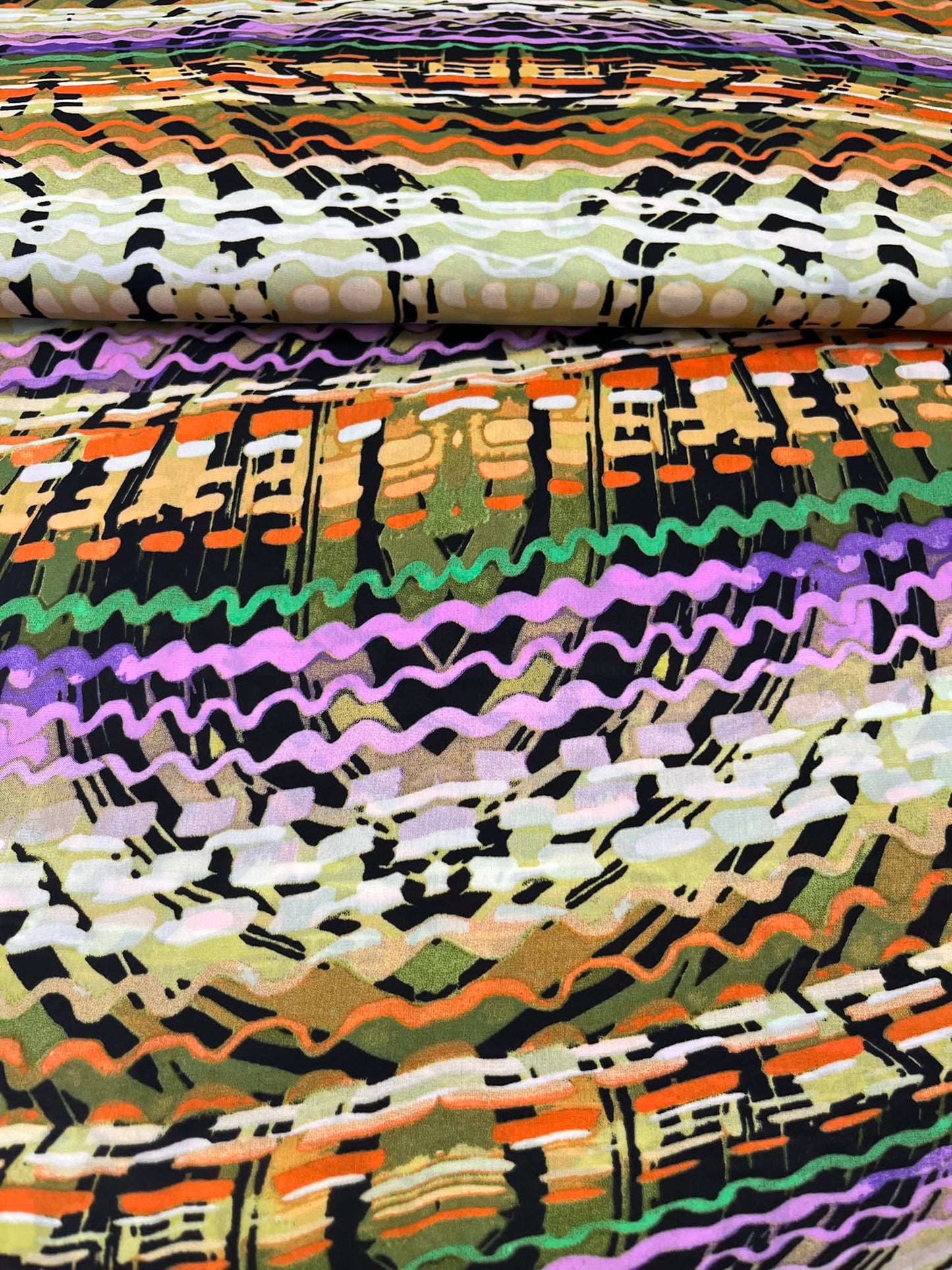 Viscosa Abstracto Multicolor Urban