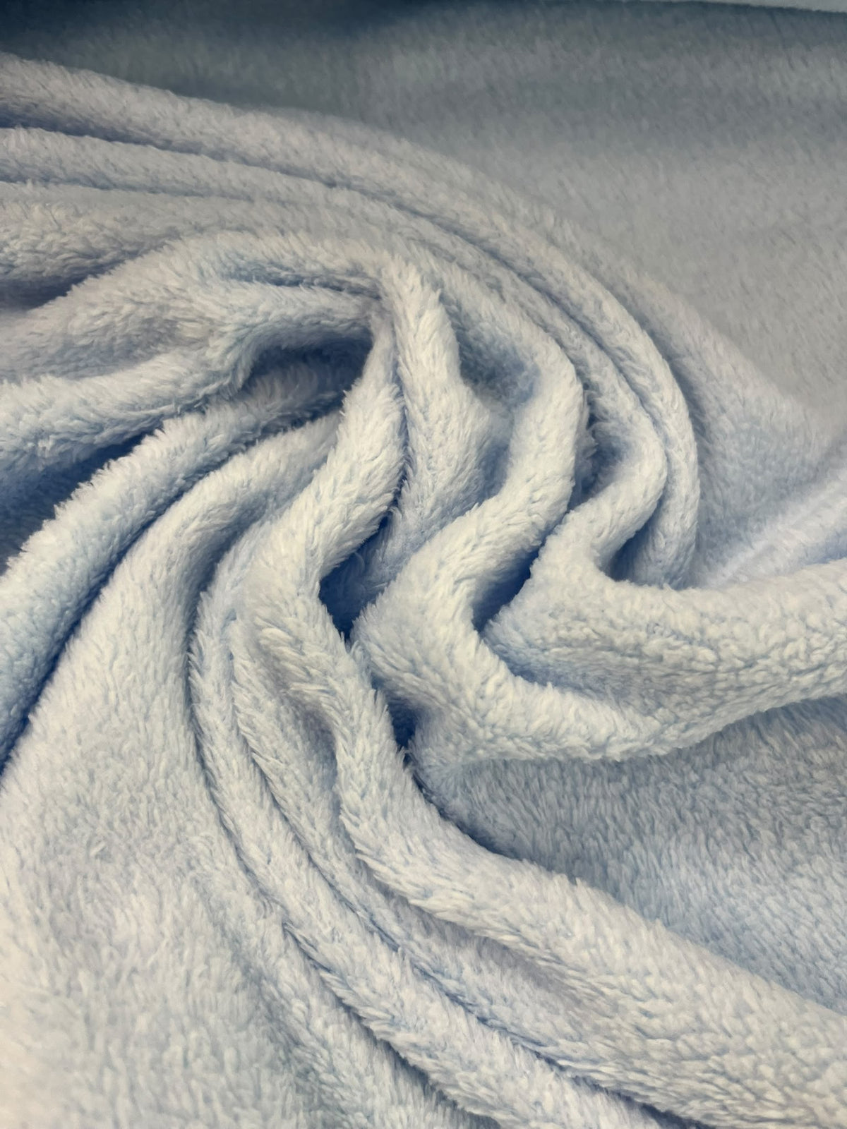Tela Coralina Azul Celeste - detalle textura