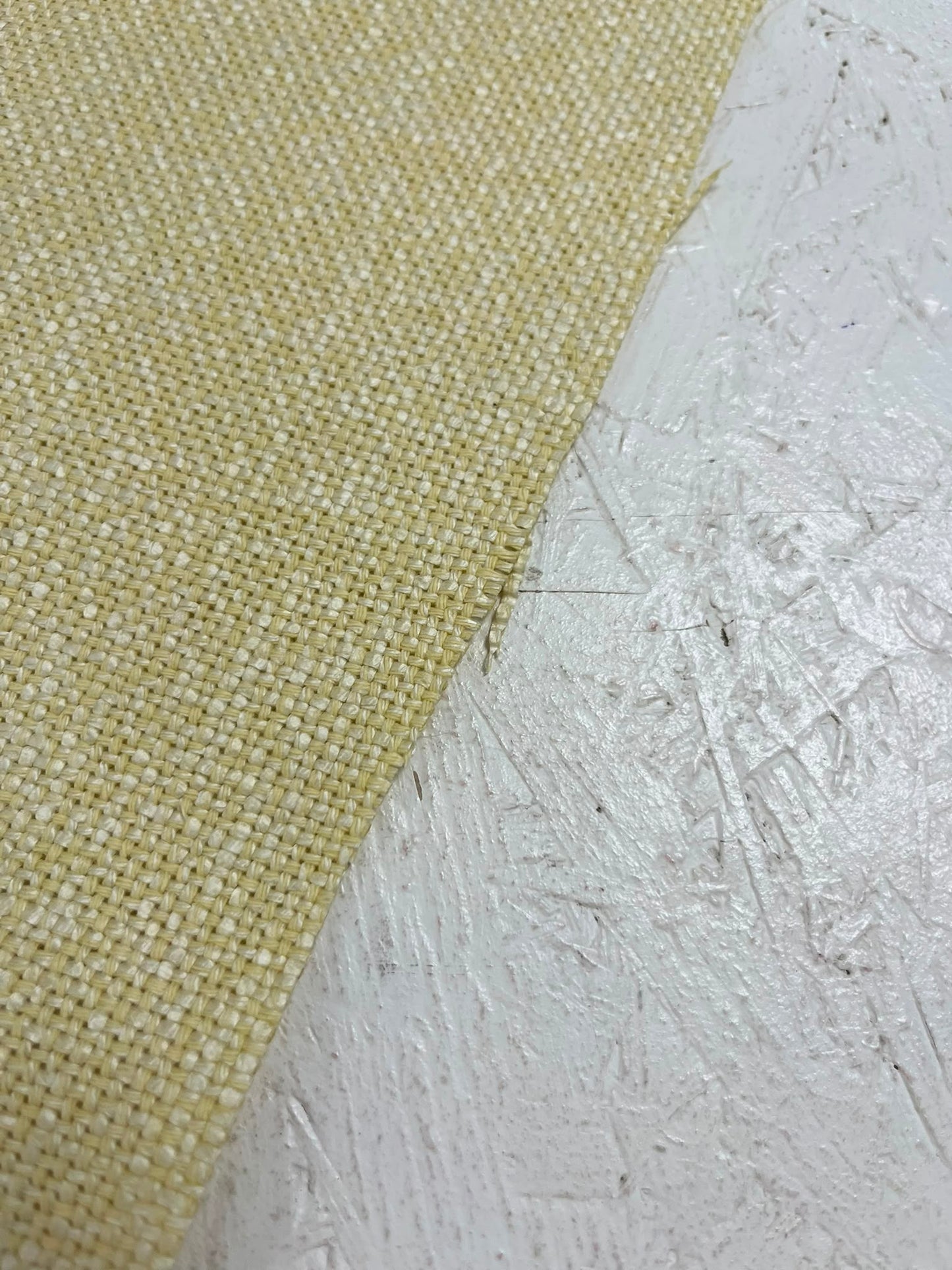 Tejido Tapizar Algodón Amarillo Pastel