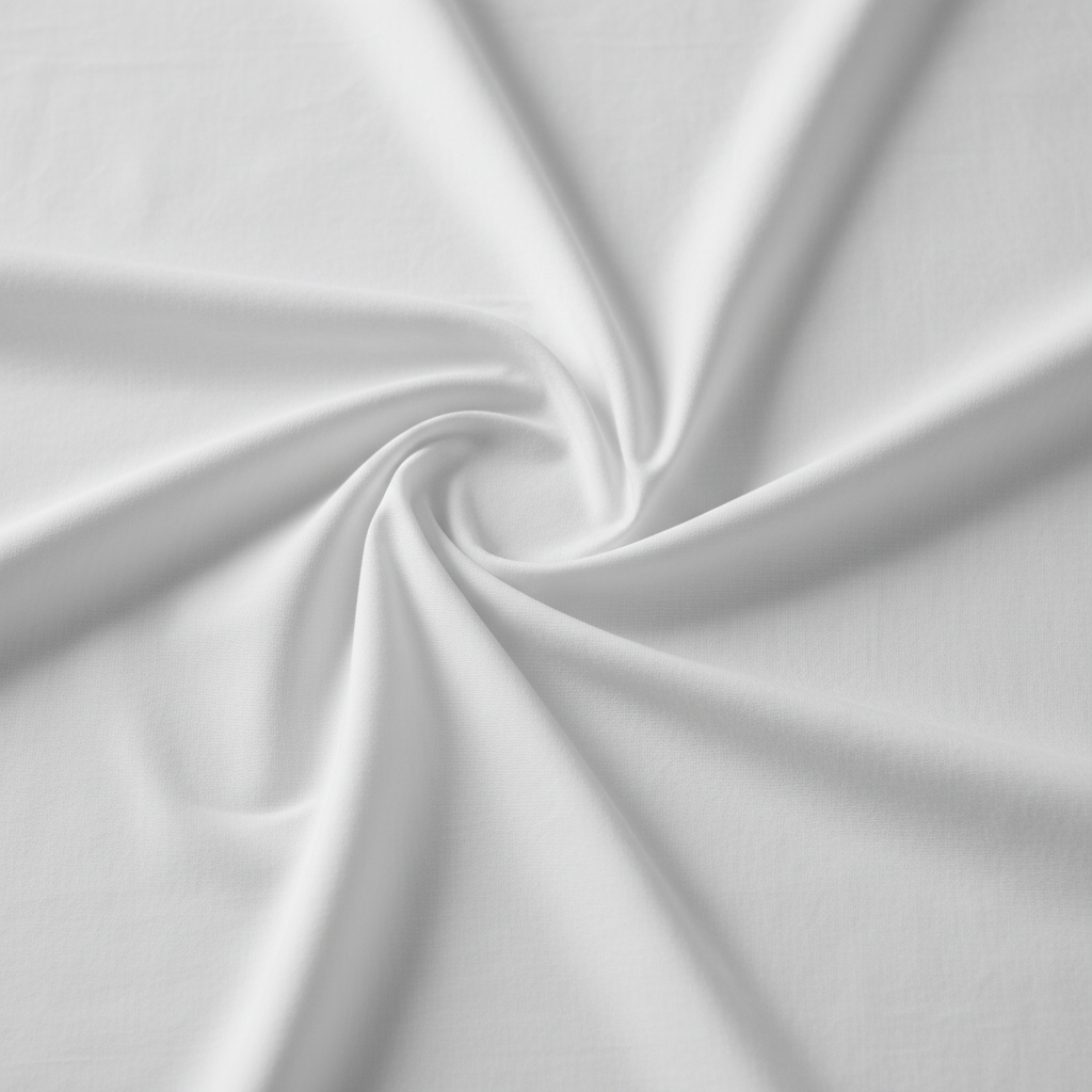 Popelín blanco - detalle de textura