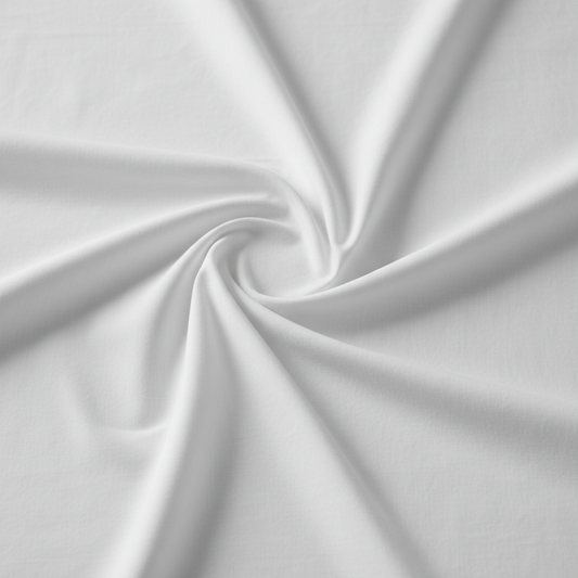 Popelín blanco - detalle de textura