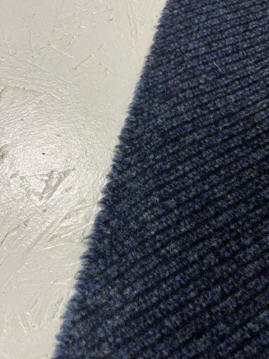 Tejido invierno azul marengo - detalle orillo