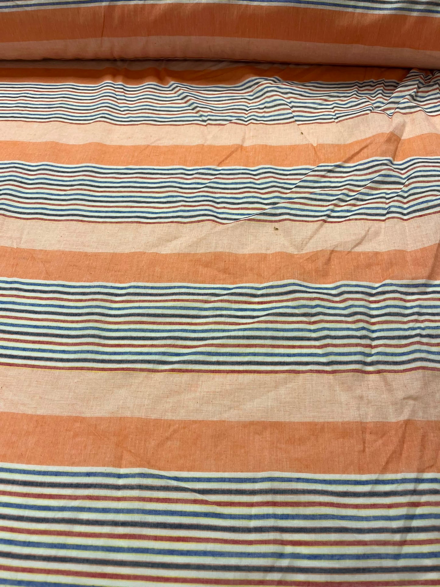 Algodón Rayas Naranja