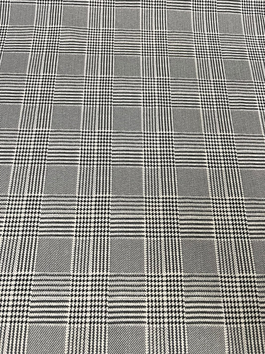 Lycra Príncipe de Gales - caída y textura del tejido