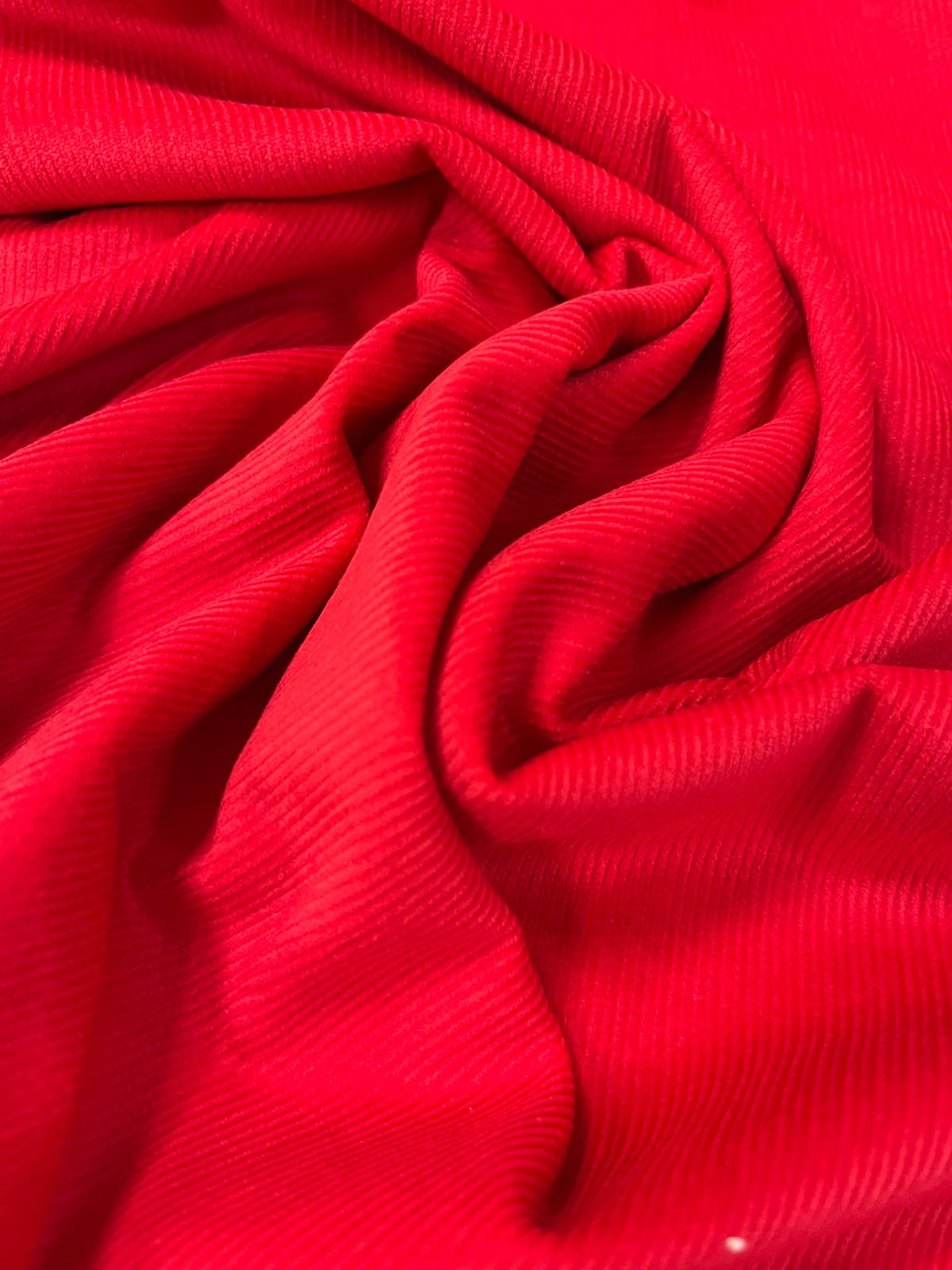 Micropana Roja - detalle tejido canalé