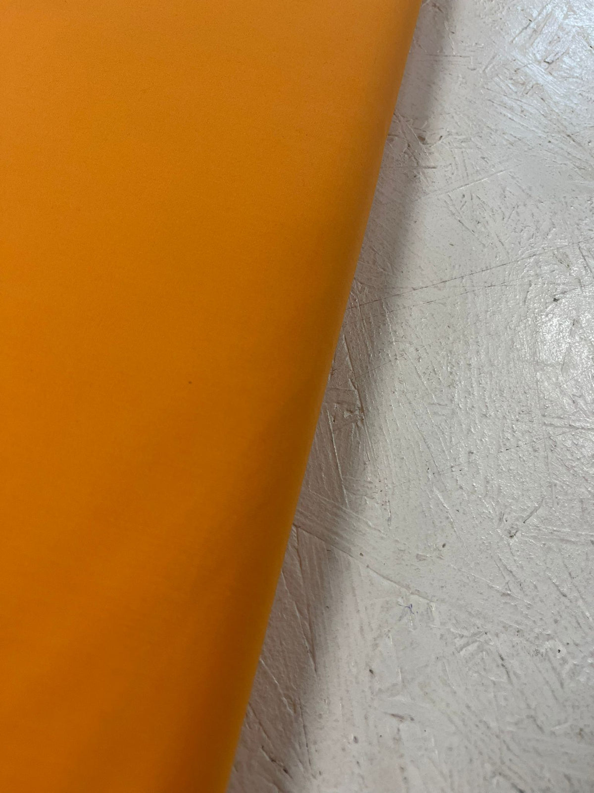 Popelín naranja - detalle orillo