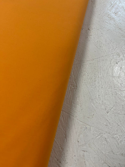Popelín naranja - detalle orillo