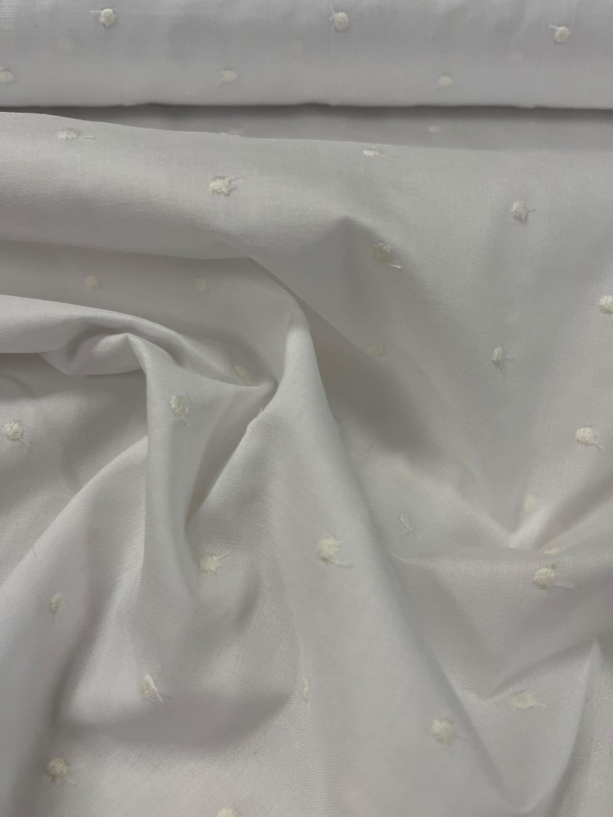 Plumeti Blanco Punto Blanco - detalle lunares bordados