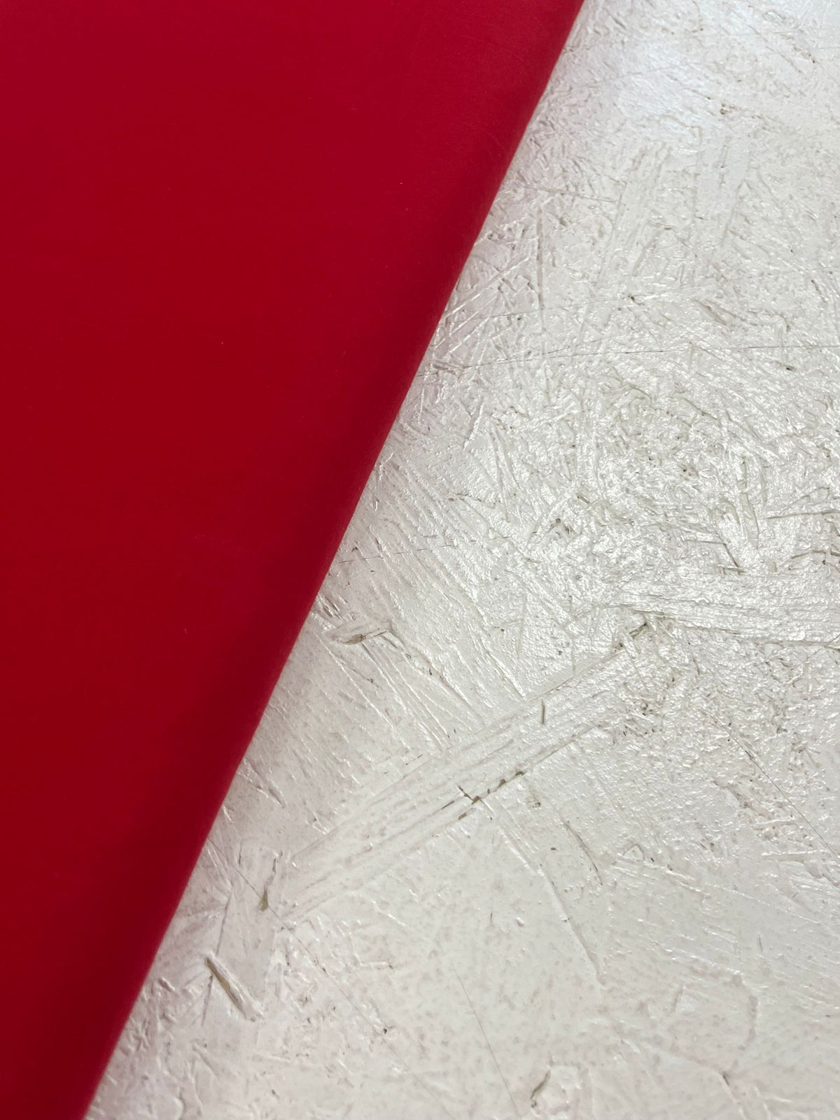 Popelín rojo - detalle orillo
