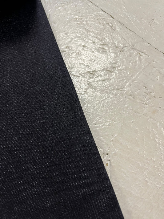 Tela Vaquera Azul Oscuro - detalle cara y reverso del tejido denim