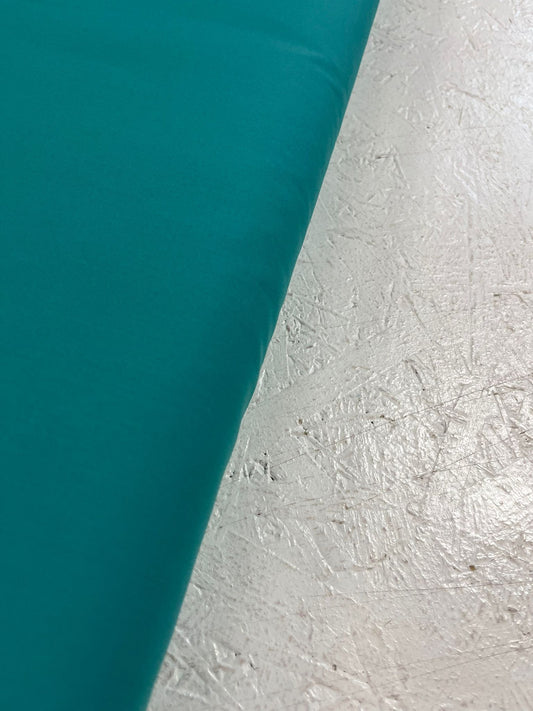 Popelín verde azulado - detalle orillo