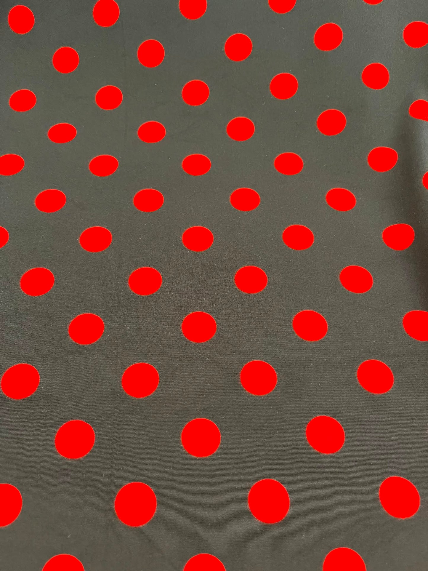 Viscosa Elástica Lunares Rojo