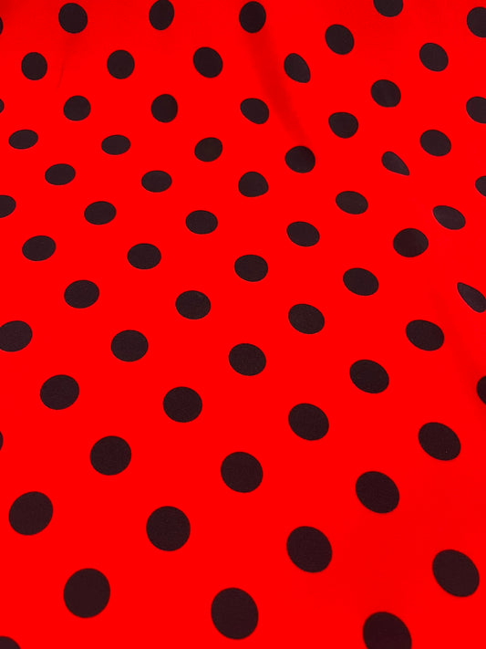 Viscosa Lunares Rojo